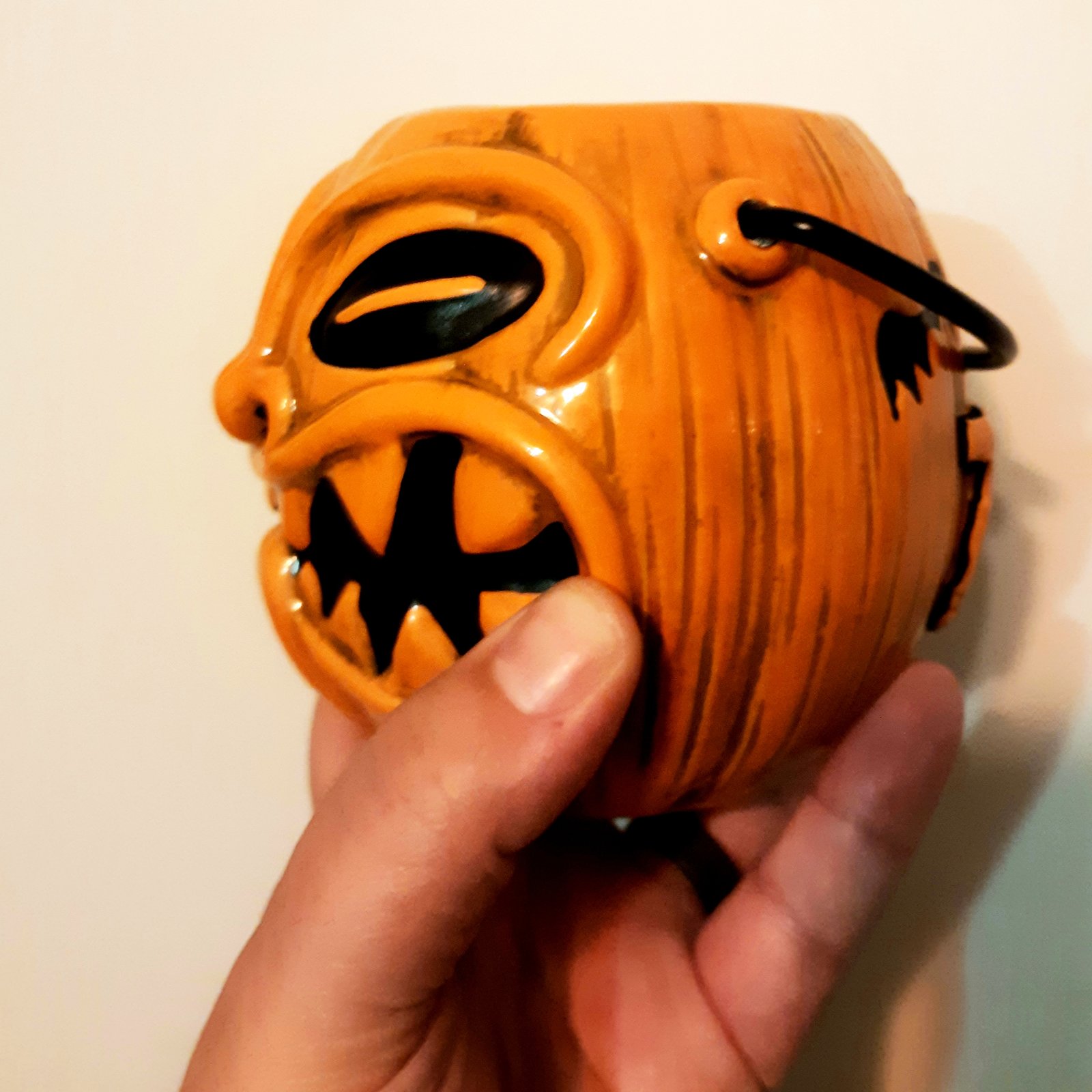 TRICK OR TIKI Limited Edition Halloween Pumpkin Pail 16oz Tiki Mug
